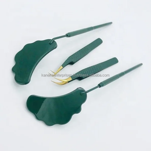 Pinzas Profesionales de Acero Inoxidable para Extensión de Pestañas, 90 Grados, Volumen, Logotipo Personalizado, Punta Dorada Suave y Duradera, Herramienta Personalizable - Product Image 6