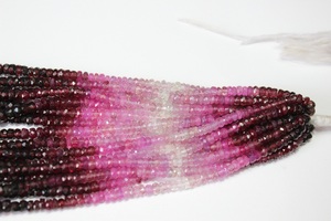 Hebras de Piedras Naturales de Rubí Rosa Degradado de 4 mm de Alta Calidad, las Más Vendidas, para la Fabricación de Joyas, Fabricadas en India - Product Image 4