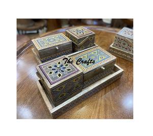 Design avantageux Brûleur Mubkhar Bakhoor en bois avec boîte Oud et plateau Parfum de mariage Mabkhars à bon prix - Product Image 3