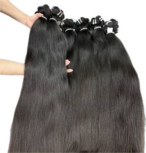 ผมต่อจากคนเวียดนามแบบดิบ100% ผ้าตรงธรรมชาติหลากสี1B - Product Image 1