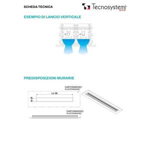 Diffusore Lineare in PVC Anti-Condensa Tecnosystemi con Smorzatore a 2 Fessure per Sistemi HVAC - Product Image 5
