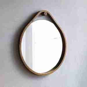 Nouveau look avec un design à prix raisonnable et un grand miroir mural fabriqué avec un cadre en bois rond Fabrication indienne de qualité supérieure - Product Image 3