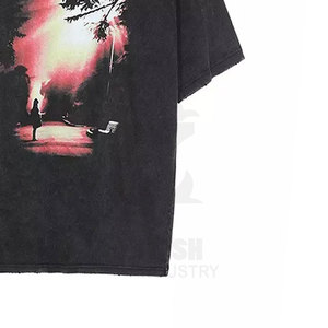 เสื้อยืดถักทรงโอเวอร์ไซส์ลายเรียบสำหรับผู้ชาย น้ำหนัก 220 กรัม รับผลิตแบบ OEM พร้อมบริการพิมพ์ลายตามสั่ง ขายส่ง - Product Image 6