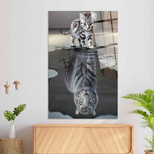 Tableau imprimé sur toile élégant : Décoration d'intérieur au design graphique moderne, ART SUR VERRE TÉRMÉRISÉ - Product Image 1