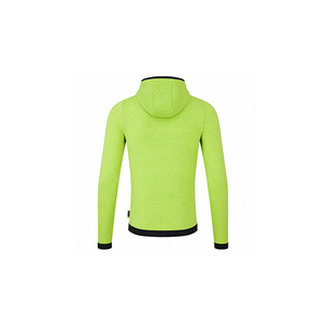 เสื้อสเวตเชิ้ตมีฮู้ดสำหรับผู้ชาย สีดำ พิมพ์ลายจุดสีเขียวมะนาว ซิปด้านหน้า ทรงเข้ารูป ผ้าถัก ระบายอากาศได้ดี เหมาะสำหรับใส่ในฤดูใบไม้ร่วง - Product Image 4