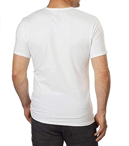 Camiseta clásica de algodón con cuello en V elástico de la mejor calidad - Product Image 5