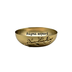 Elegante Tazón de Servir de Acero Inoxidable Moderno y Lujoso con un Hermoso Diseño de Rama de Metal Dorado para Regalos Empresariales - Product Image 5