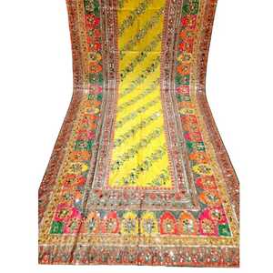 Premium Quality Women's Winter Woolen Shawl Long Cashmere <b>Pashmina</b> Embroidered Indian Ethnic Dresses in Multi Colors for Suits - Product Image 1