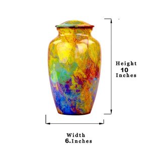 Urnes funéraires en métal à texture élégante pour adultes, vente en gros pour usage décoratif en Inde - Product Image 3