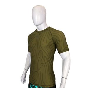 Sublimation complète personnalisée MMA Rashguard BJJ Compression Shirt pour hommes Motif 3D Manches complètes avec logo personnalisé - Product Image 2