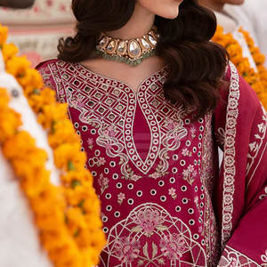 Premium Ladies Embroidered Suit Traditional Fashion Set for Wholesale Handcrafted Women Embroidery Suit - Product Image 3