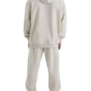 Ensemble survêtement unisexe en coton personnalisé pour homme, 2 pièces, sweat à capuche et pantalon de jogging, pantalon cargo, grandes tailles pour l'hiver - Product Image 4