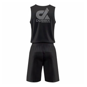 Ensemble de maillots de basket-ball pour hommes personnalisés, respirant, en polyester, vêtements de sport d'été, uniforme avec logo imprimé - Product Image 4