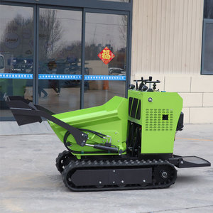 Mini-dumper à essence 650 kg, chargeur sur chenilles, pompe hydraulique, moteur à engrenages haute efficacité, puissance 13,5 kW. - Product Image 1
