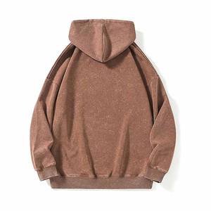 เสื้อฮู้ดดี้โอเวอร์ไซส์ สไตล์วินเทจฟอกสี ลุคสตรีทแวร์ลำลอง ทรงหลวม - Product Image 4