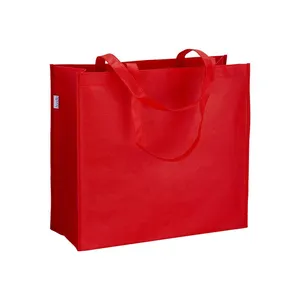 Borse Shopper Promozionali Eco-Friendly in R-PET con Manici Lunghi e Design Resistente con Soffietto - Product Image 4