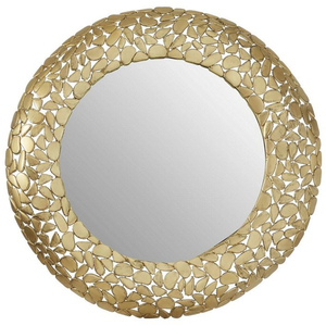 Nuevo diseño moderno Golden Sun Flower Decor Wall Espejo de baño para decoración del hogar Gold Living Room Mirror - Product Image 5