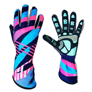 Guantes de carreras de karting con logotipo bordado de diseño personalizado Material de PU transpirable para hombres y mujeres en todos los tamaños para deportes al aire libre - Product Image 5