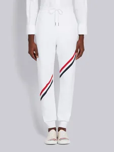 กางเกงผ้าคอตตอนผ้าเทอร์รี่สไตล์วินเทจของผู้ชายพิมพ์โลโก้ออกแบบได้ตามต้องการ - Product Image 3