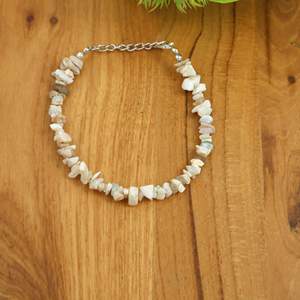 Pulsera de cuentas de piedra lunar blanca con cadena plateada, estilo bohemio, regalo de joyería unisex - Product Image 4