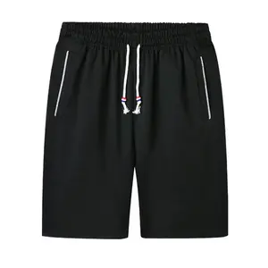 Men's Winter Sporty Print Breathable Canvas <b>Elastic</b> Mid Waist Shorts 100% Cotton Worsted Nonwoven Quick Dry Anti-Wrinkle 220g - Product Image 1