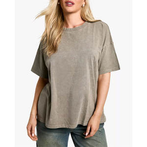 New Design <b>Women's</b> Regular Fit Oversized <b>T</b>-<b>Shirt</b> <b>for</b> Sale <b>Women</b> Breathable 100% Cotton <b>T</b>-<b>Shirt</b> In Low MOQ - Product Image 4