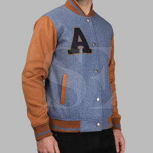 Veste universitaire en laine d'hiver de haute qualité fabriquée en usine, nouvelle mode, style lettreman, col à capuche, tissu en toile surdimensionné, faible MOQ - Product Image 3