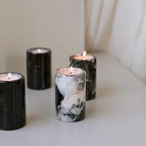 Handcrafted Marble <b>Tealight</b> <b>Holder</b> with Luxury Finish Heat Resistant for Easter Gifting & Home Decor - Product Image 4