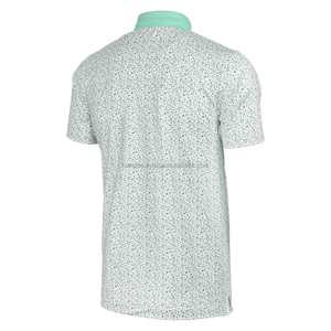 2024 T-shirts polo de golf spandex en polyester de haute qualité pour hommes T-shirts polo personnalisés à séchage rapide avec motif de logo Tissus tricotés - Product Image 2