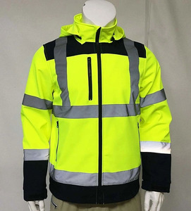 Chaqueta de Seguridad Industrial para Trabajadores, Personalizada, de Invierno, Gruesa, Reflectante, con Cuello Alto, para Alta Visibilidad - Product Image 3