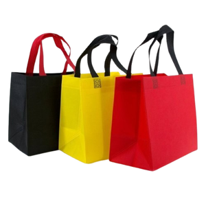 Sacs de shopping non tissés avec poignée, logo personnalisé, laminage métallique argenté et doré, vente en gros, fabricant OEM Vietnam - Product Image 1