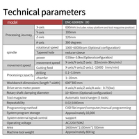 Machine de perçage CNC à quatre axes à indexage automatique multi-angles, compacte, ATC, usinage de précision des métaux, 220V
