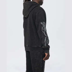 เสื้อฮู้ดคอตตอนผสมพลอยเทียมเสื้อผ้าแนวสตรีทเสื้อสวมหัวมีฮู้ดพิมพ์โลโก้แวววาวสำหรับฤดูใบไม้ร่วงฤดูหนาว - Product Image 5