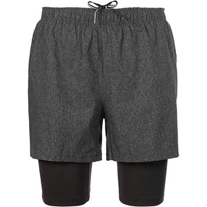 Leggings de fitness anti-rides pour hommes avec short Matériau souple Poids léger Respirant Durable Best-seller Shorts design - Product Image 1