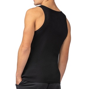 Débardeur de musculation côtelé en Spandex et Nylon, coupe ajustée, haute élasticité, couleur personnalisable, pour entraînement et fitness - Product Image 6