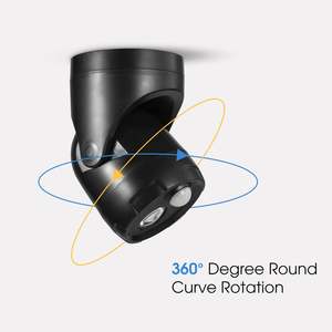ไฟสปอตไลท์ LED พลังงานแสงอาทิตย์สำหรับภายนอกอาคาร 6.7 วัตต์ พร้อมเซ็นเซอร์ตรวจจับความเคลื่อนไหว แสงสีขาวธรรมชาติ มาตรฐาน IP44 วัสดุพลาสติก ใช้ได้กับไฟ AC/DC 220V - Product Image 2