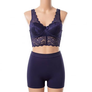 ชุดเซ็ตสองชิ้นผ้าลูกไม้กันน้ำสำหรับผู้หญิง เนื้อผ้านุ่ม สวมใส่สบาย ดีไซน์ทันสมัย สไตล์ลำลอง เหมาะสำหรับใส่ในชีวิตประจำวัน - Product Image 1