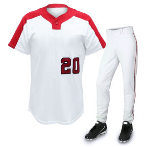 Ensembles d'uniformes de baseball imprimés sur mesure 100% polyester respirant à séchage rapide Vêtements de sport de haute qualité en gros - Product Image 5