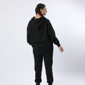 Chándal con logotipo personalizado OEM para mujer, chándal con estampado personalizado, conjunto de 2 piezas, ropa deportiva, conjunto de pantalones de chándal de algodón de gran tamaño + Sudadera con capucha - Product Image 6