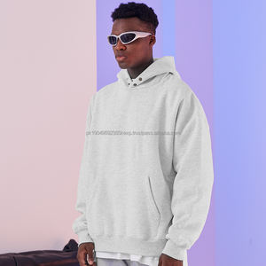 Sweat à capuche homme surdimensionné de marque populaire Logo personnalisé mode Streetwear impression 3D en relief conception vierge unie hiver XS taille ODM - Product Image 5