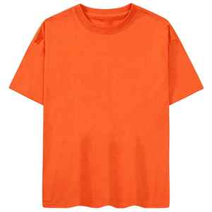 Pakistan fait 100% coton goutte épaule t-shirts été utilisation couleur unie hommes surdimensionné chemises à manches courtes - Product Image 1