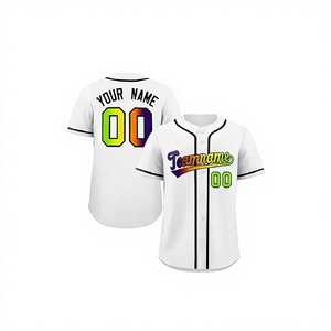 Conjuntos de Uniformes de Béisbol y Sóftbol con Sublimación de Patrones, 100% Poliéster, Ropa de Béisbol, Diseño Personalizado, Tallas Grandes para Equipos Adultos - Product Image 1