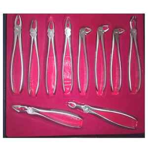 Lot de 10 instruments chirurgicaux dentaires, kit de pinces d'extraction dentaire en acier inoxydable | Qualité supérieure à des prix compétitifs - Product Image 2