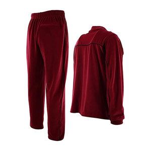 Conjunto Deportivo de Terciopelo de Lujo para Hombre con Bolsillos con Cremallera, Perfecto para Correr, Relajarse y Uso al Aire Libre, Rojo - Product Image 6