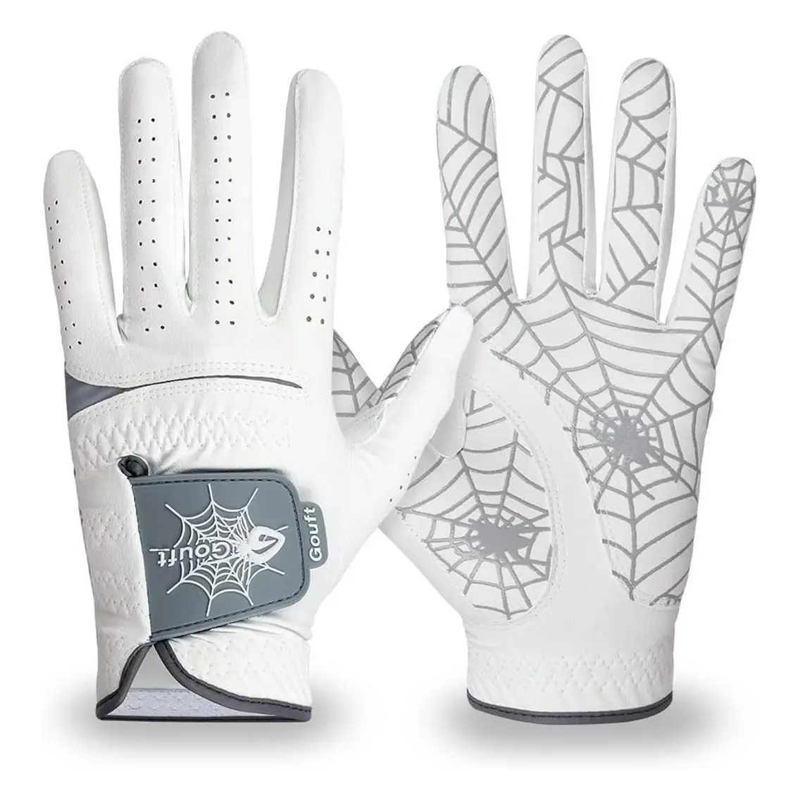 Fabricant OEM de gants de golf nano avec zéro friction et impression de logo personnalisé, vente en gros de gants de golf, tissu en microfibre pour hommes