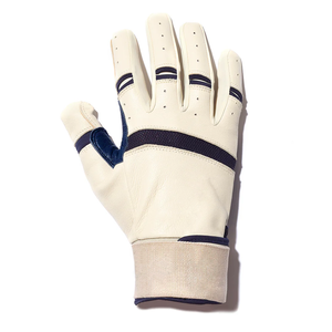 Gants de frappeur de baseball antidérapants en cuir de vachette de combinaison de couleur blanche et noire de nouveau design - Product Image 3