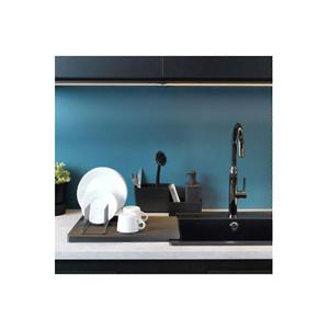 Spazzola per piatti in plastica con ventosa nera - Product Image 3