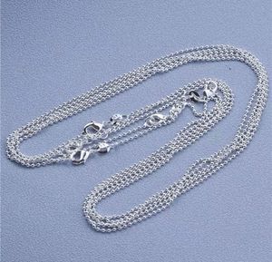 Collier de chaîne en laiton plaqué argent vintage-Bijoux de mode de haute qualité pour les occasions de fête de cadeau de fiançailles - Product Image 3