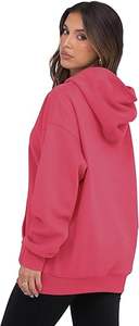 Sweat-shirts à capuche en molleton surdimensionnés pour femmes de qualité supérieure - Product Image 2