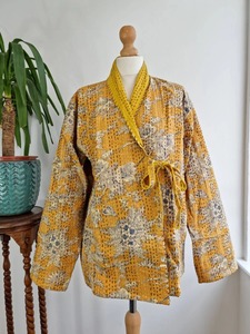Wholesaler and Manufacturer of Cotton Bath Robe Beach Kimono Dressing Gown <b>Cardigan</b> Floral Robe Butterfly Winter Dress - Product Image 3